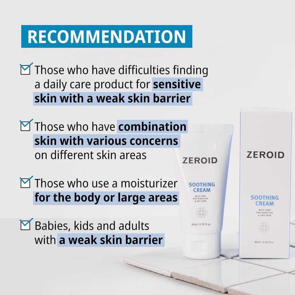 کرم مرطوبکننده آرامبخش Zeroid برای پوست حساس تقویتکننده سد پوستی 80ml کرم مرطوبکننده آرامبخش Zeroid برای پوست حساس تقویتکننده سد پوستی 80ml