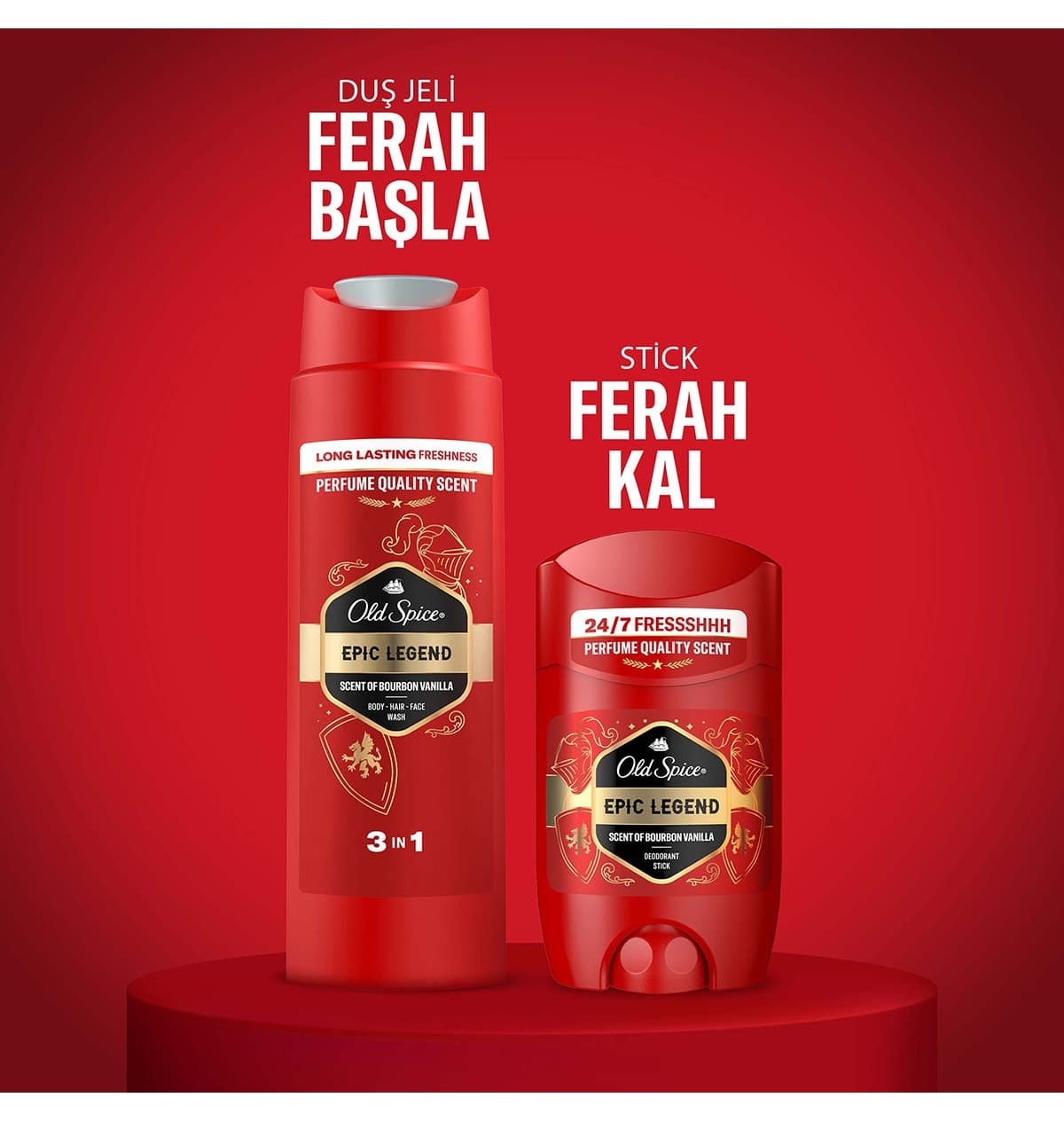 ست هدیه مردانه Old Spice Epic Legend دئودورانت بدون آلومینیوم 50ml و شوینده 250ml ست هدیه مردانه Old Spice Epic Legend دئودورانت بدون آلومینیوم 50ml و شوینده 250ml