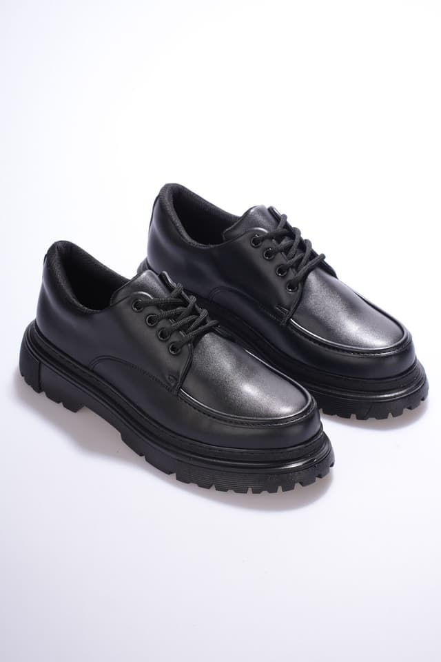کفش لوفر بندی مشکی Mhoda Shoes کفش لوفر بندی مشکی Mhoda Shoes