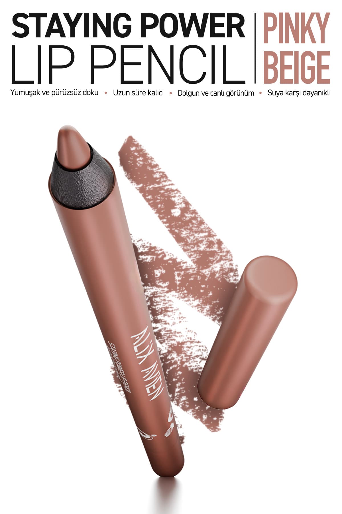 مداد لب نرم و بادوام Alix Avien ضد آب مدل Staying Power Lip Pencil 51 Pinky Beige مداد لب نرم و بادوام Alix Avien ضد آب مدل Staying Power Lip Pencil 51 Pinky Beige