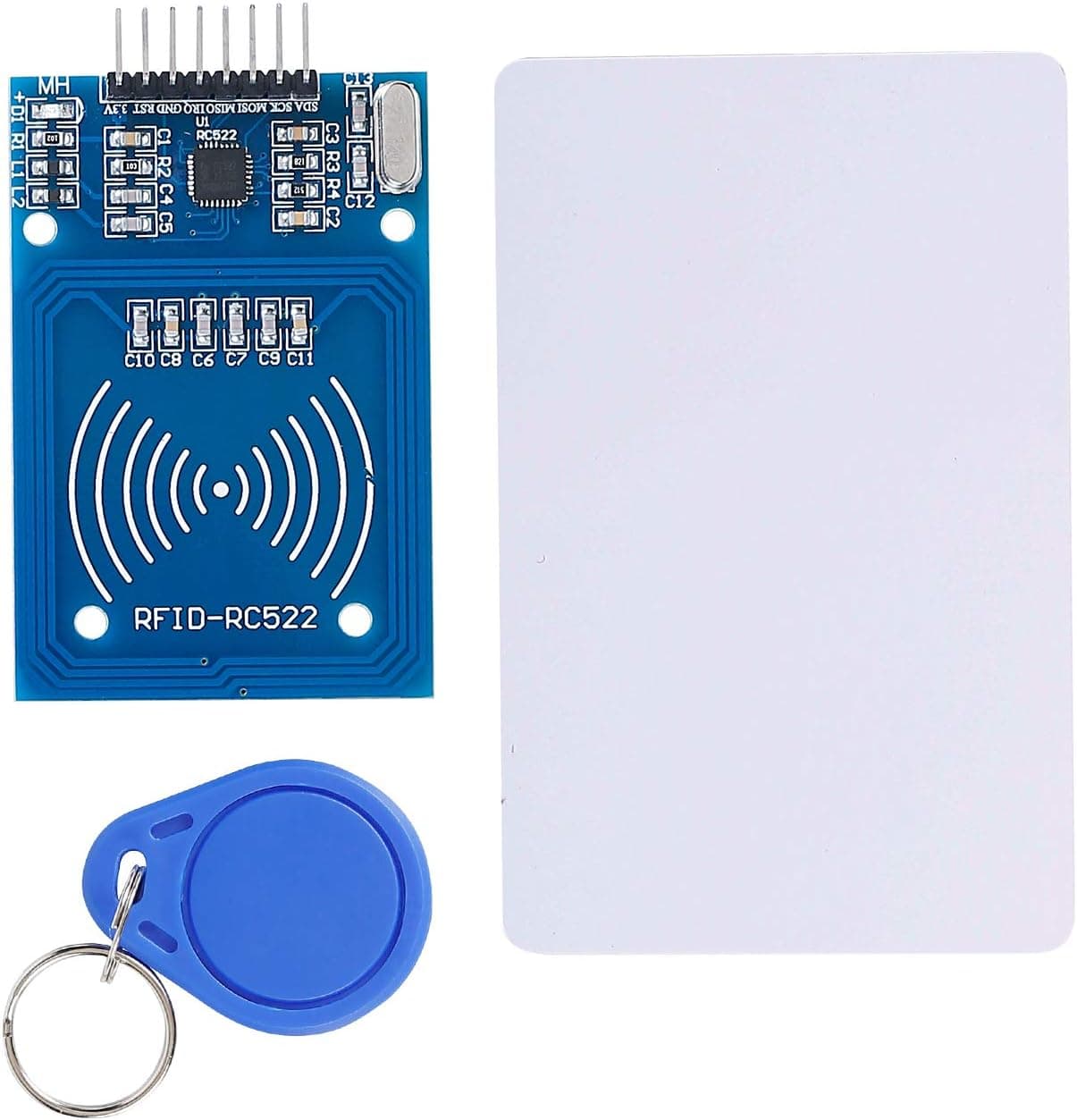 ماژول خواننده RFID RC522 SunFounder کارت سفید S50 جاکلیدی برای Arduino و Raspberry Pi ماژول خواننده RFID RC522 SunFounder کارت سفید S50 جاکلیدی برای Arduino و Raspberry Pi