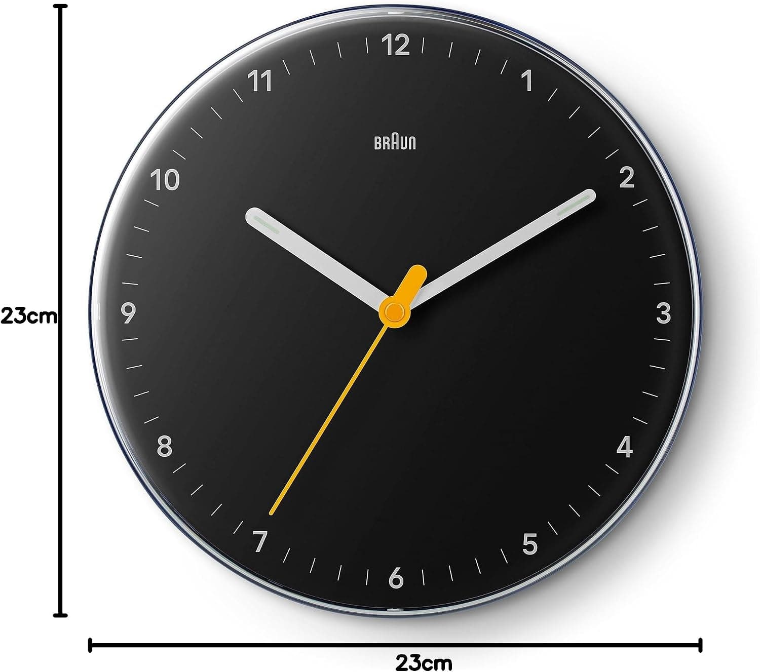 ساعت دیواری کلاسیک Braun با موتور کوارتز بیصدا، صفحه خوانا، قطر 23 cm، مشکی مدل BC26B ساعت دیواری کلاسیک Braun با موتور کوارتز بیصدا، صفحه خوانا، قطر 23 cm، مشکی مدل BC26B