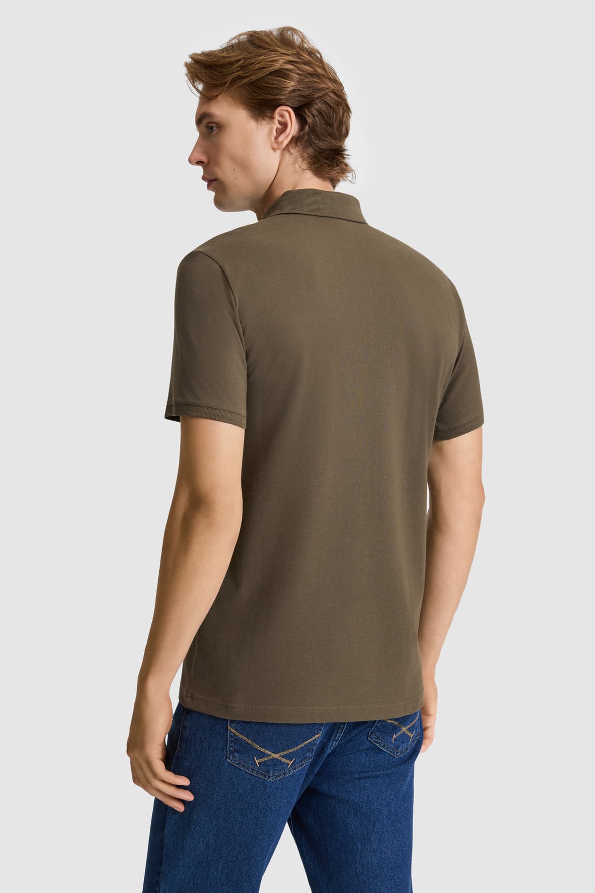 تیشرت مردانه U.S. Polo Assn. ساده خاکی تیره مدل 50327003-VR111 تیشرت مردانه U.S. Polo Assn. ساده خاکی تیره مدل 50327003-VR111