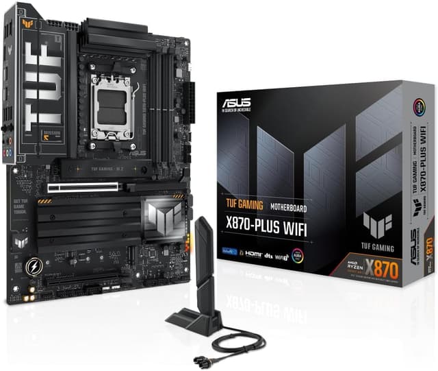 مادربرد گیمینگ ASUS TUF GAMING X870-PLUS WIFI سوکت AM5 چیپست AMD X870 DDR5 ATX مادربرد گیمینگ ASUS TUF GAMING X870-PLUS WIFI سوکت AM5 چیپست AMD X870 DDR5 ATX