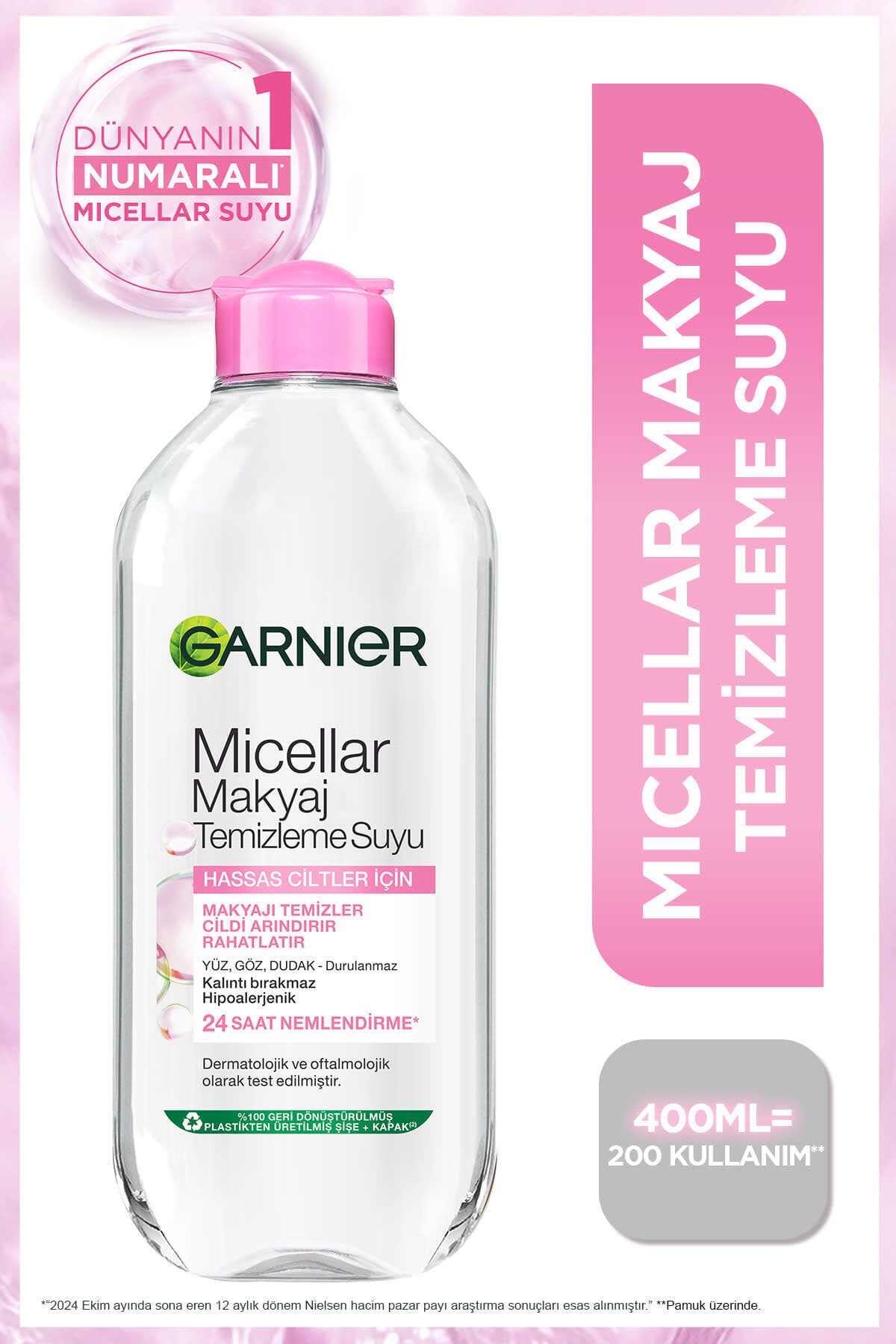 ست دوتکه پاککننده آرایش میسلار Garnier شامل آب پاککننده 400 Ml و پد پاککننده آرایش ست دوتکه پاککننده آرایش میسلار Garnier شامل آب پاککننده 400 Ml و پد پاککننده آرایش