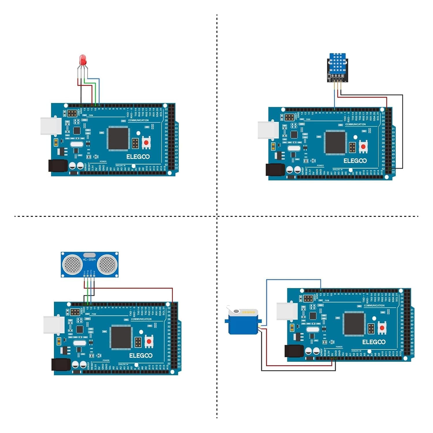 کیت آموزشی شروع پروژه ELEGOO Mega 2560 سازگار با Arduino IDE همراه با آموزش کیت آموزشی شروع پروژه ELEGOO Mega 2560 سازگار با Arduino IDE همراه با آموزش