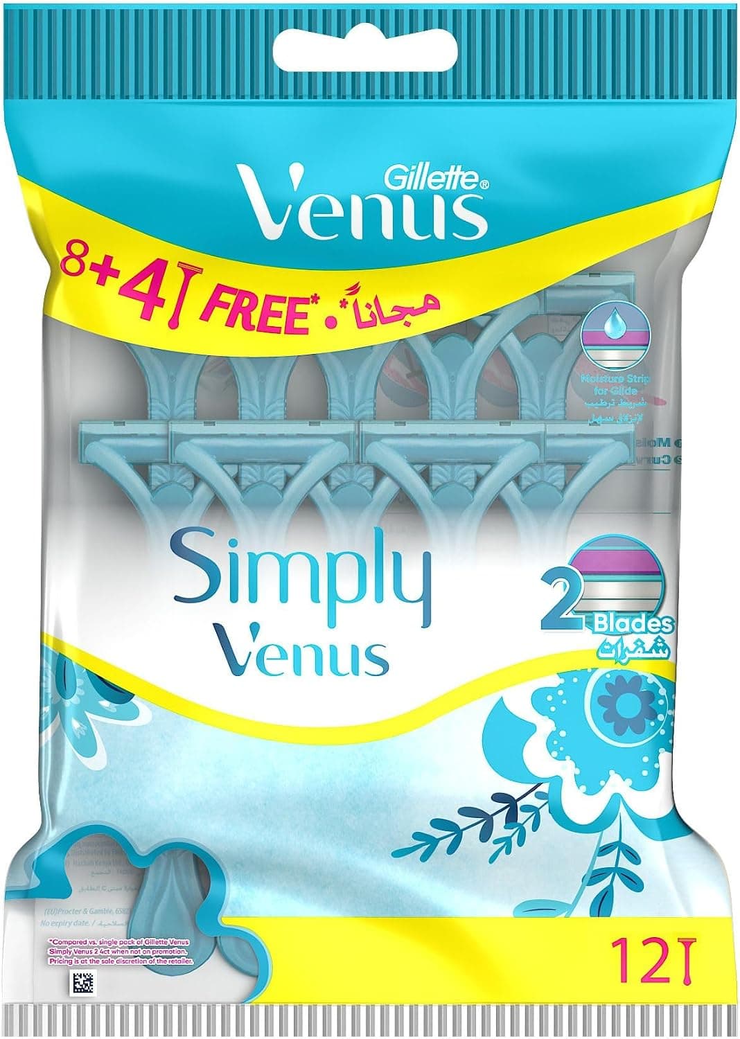 ریشتراش یکبارمصرف زنانه Gillette مدل Simply Venus 2 بسته 12 عددی ریشتراش یکبارمصرف زنانه Gillette مدل Simply Venus 2 بسته 12 عددی