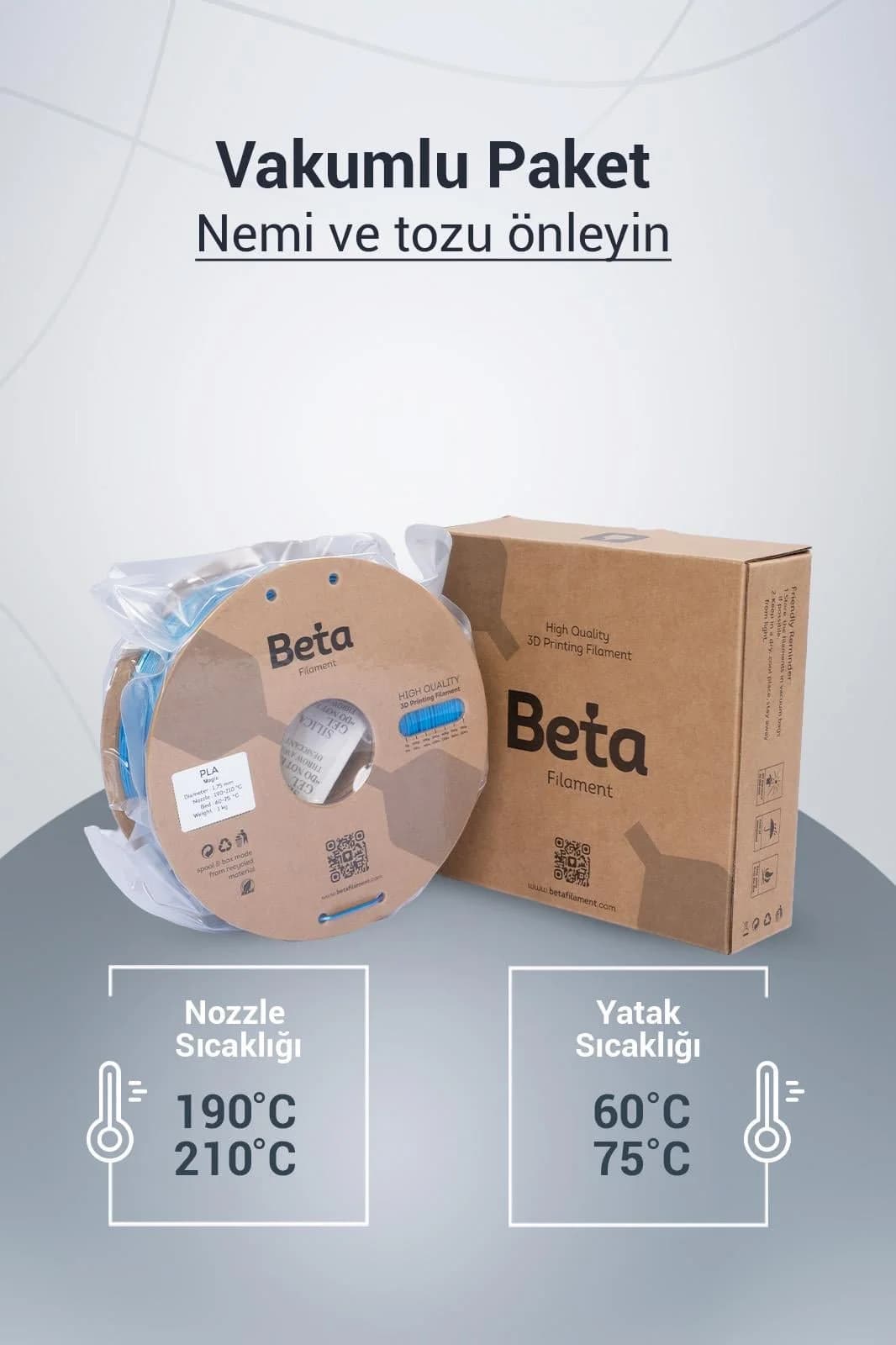 فیلامنت Beta Filament مدل PLA-Magic Silk مشکی-آبی فیلامنت Beta Filament مدل PLA-Magic Silk مشکی-آبی