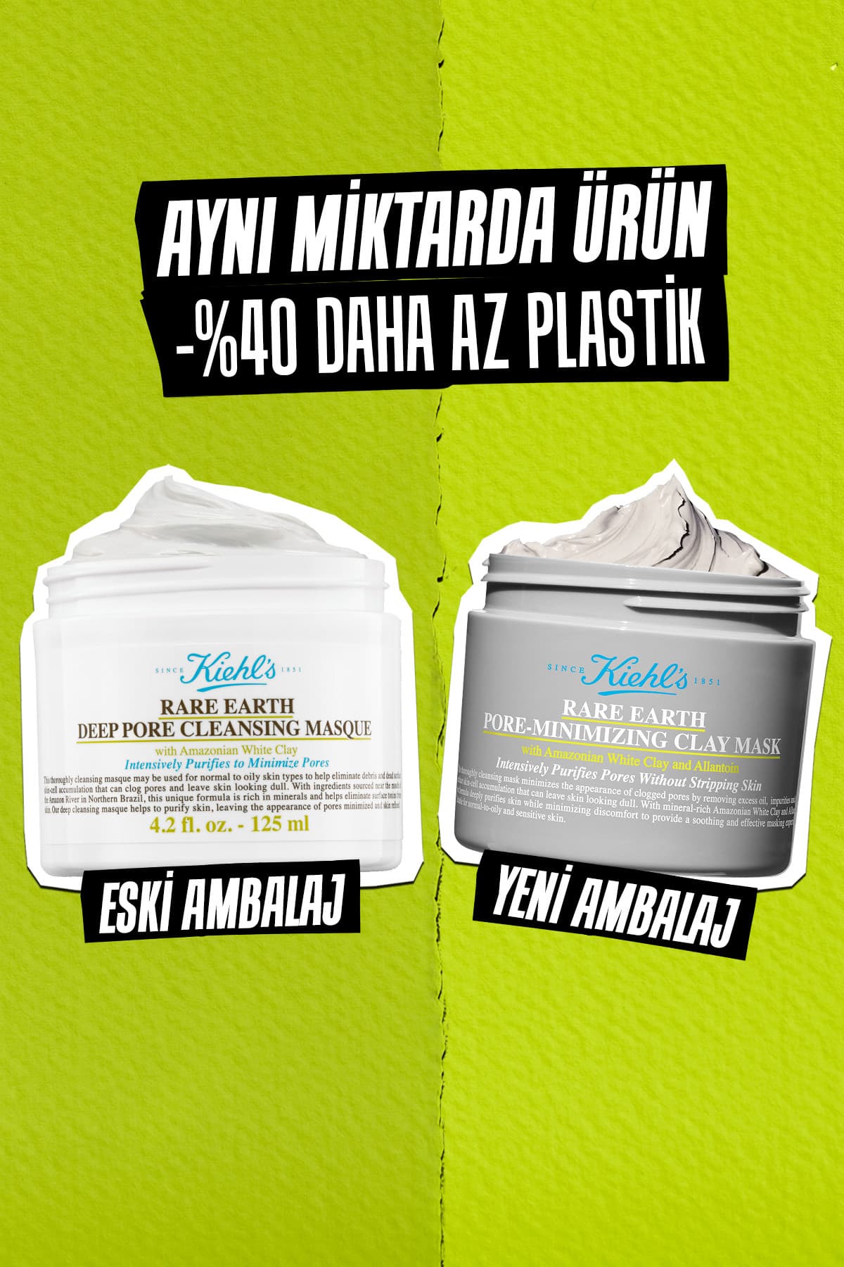 ماسک خاک رس Kiehl's Rare Earth برای پاکسازی عمیق و کاهش ظاهر منافذ 125 ml ماسک خاک رس Kiehl's Rare Earth برای پاکسازی عمیق و کاهش ظاهر منافذ 125 ml
