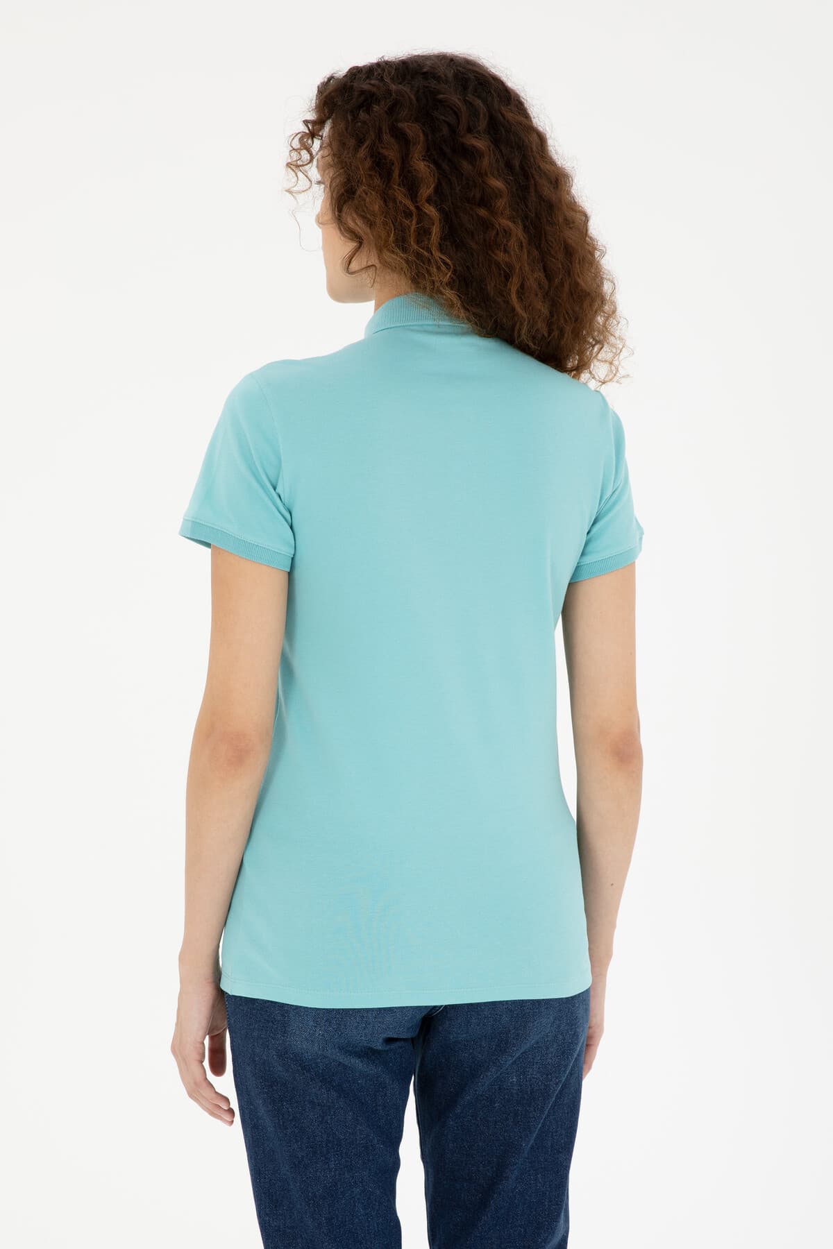 تیشرت زنانه یقه پولو U.S. Polo Assn. نعنایی مدل 50282887-VR090 تیشرت زنانه یقه پولو U.S. Polo Assn. نعنایی مدل 50282887-VR090