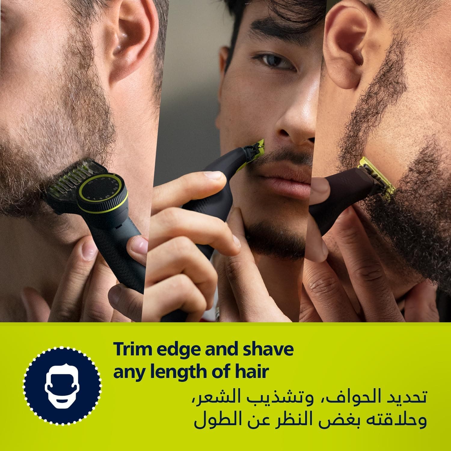 ماشین اصلاح ترکیبی صورت و بدن PHILIPS OneBlade Pro با شانه دقیق 12 حالته ضدآب، استفاده بیسیم 90 دقیقهای مدل QP6542/10 ماشین اصلاح ترکیبی صورت و بدن PHILIPS OneBlade Pro با شانه دقیق 12 حالته ضدآب، استفاده بیسیم 90 دقیقهای مدل QP6542/10