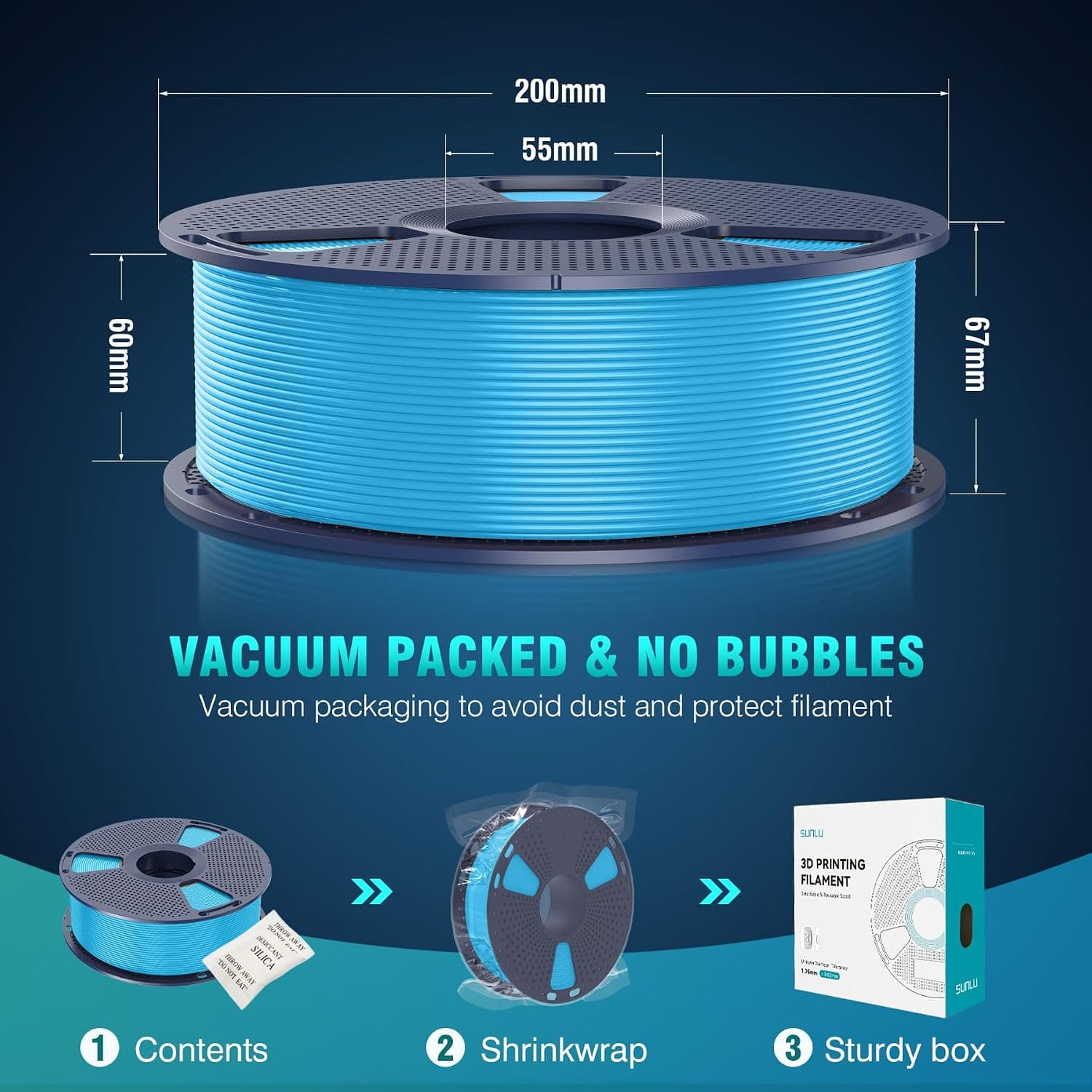 فیلامنت پرینتر سه بعدی SUNLU PLA+ 1.75 mm 1 kg ماژنتا فیلامنت پرینتر سه بعدی SUNLU PLA+ 1.75 mm 1 kg ماژنتا