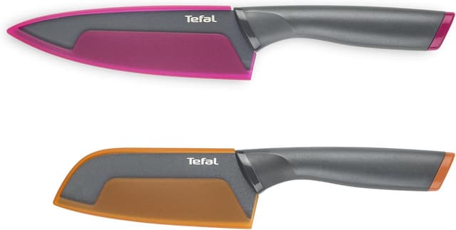 ست ۲تایی چاقوی آشپزخانه Tefal Fresh Kitchen شامل چاقوی سرآشپز 15cm و سانتوکو 12cm ست ۲تایی چاقوی آشپزخانه Tefal Fresh Kitchen شامل چاقوی سرآشپز 15cm و سانتوکو 12cm