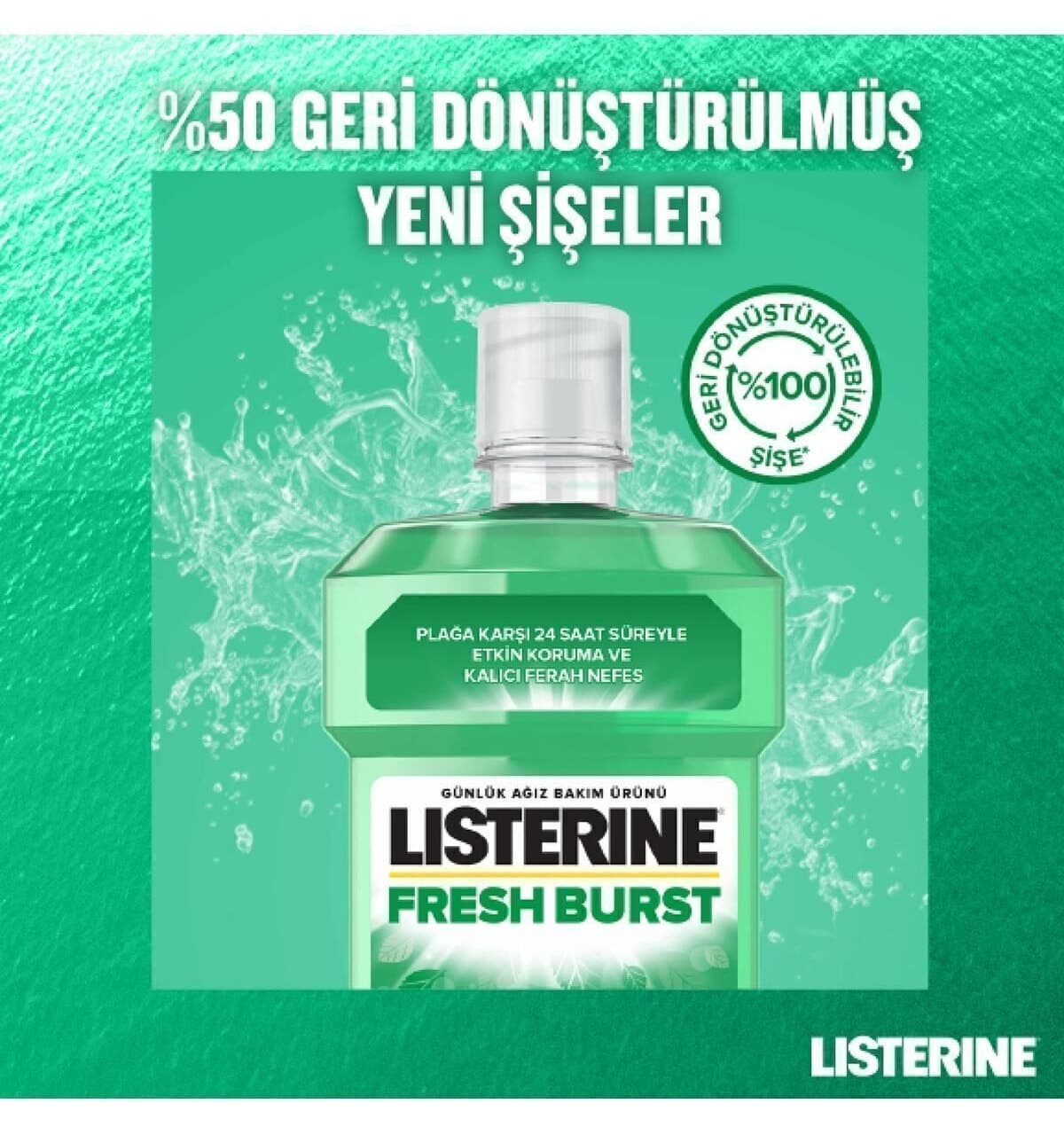 دهانشویه Listerine Fresh Burst 500ml دهانشویه Listerine Fresh Burst 500ml