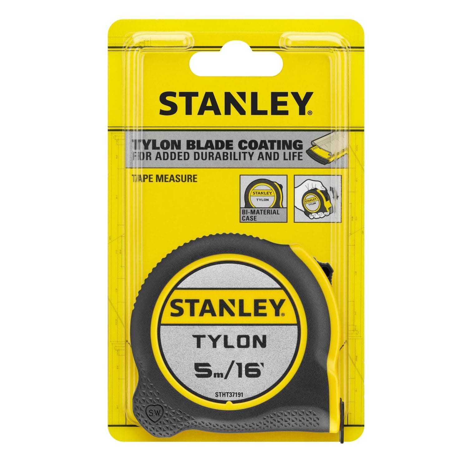 متر نواری جمعشونده STANLEY Tylon متریک و امپریال 5m x 16mm مدل STHT37191 متر نواری جمعشونده STANLEY Tylon متریک و امپریال 5m x 16mm مدل STHT37191