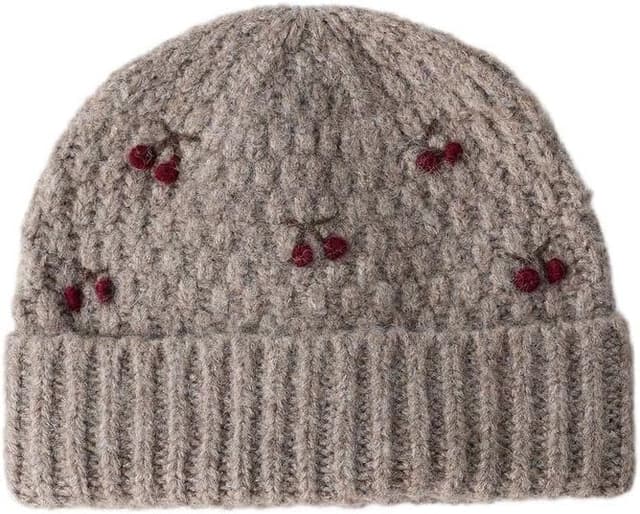 کلاه بافت دخترانه ZARA گلدوزی گیلاس شنی 3-6 سال (52cm) کلاه بافت دخترانه ZARA گلدوزی گیلاس شنی 3-6 سال (52cm)