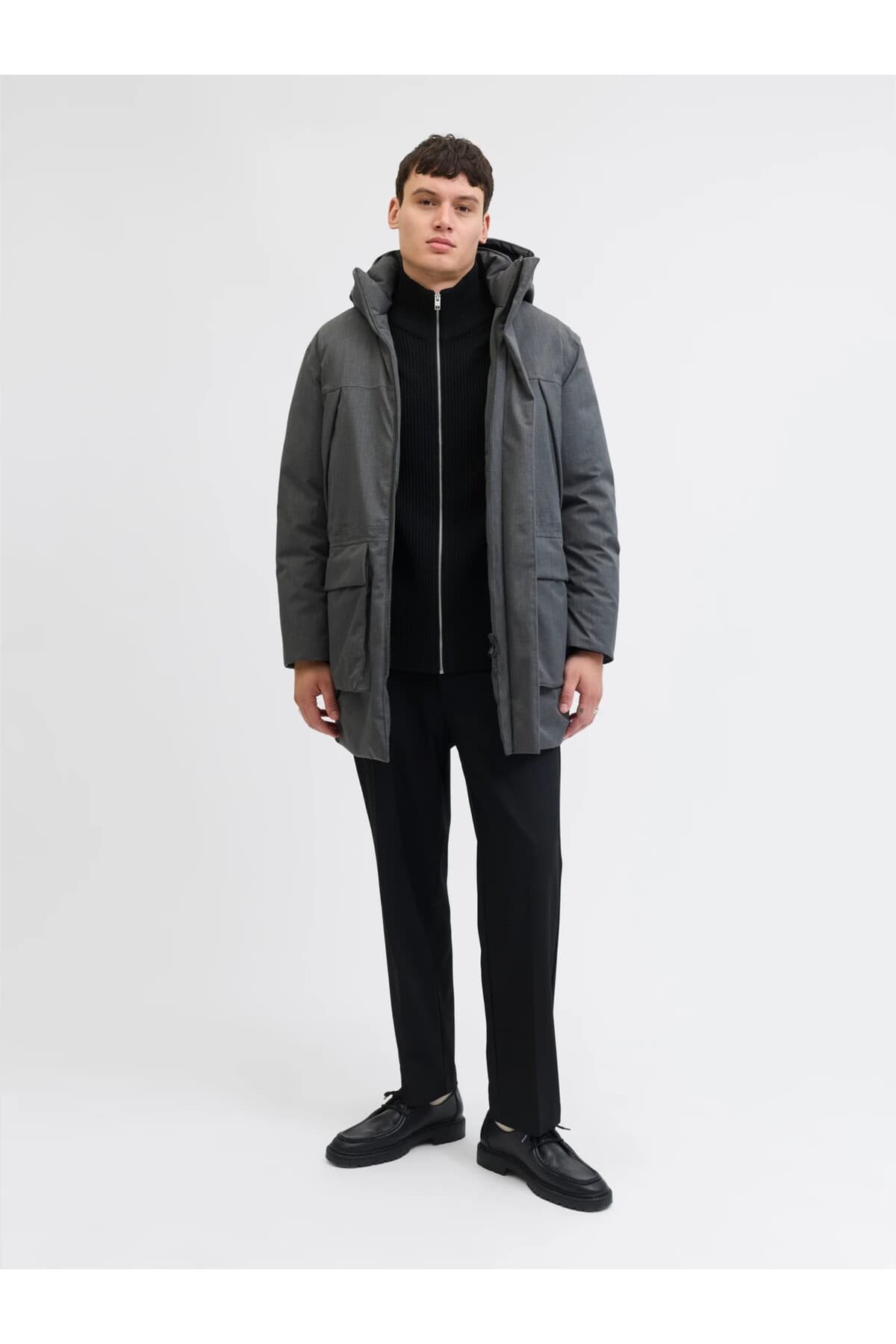 کاردیگان بافت مردانه Jack & Jones زیپدار فیت راحت مدل JJ PANNEL کاردیگان بافت مردانه Jack & Jones زیپدار فیت راحت مدل JJ PANNEL