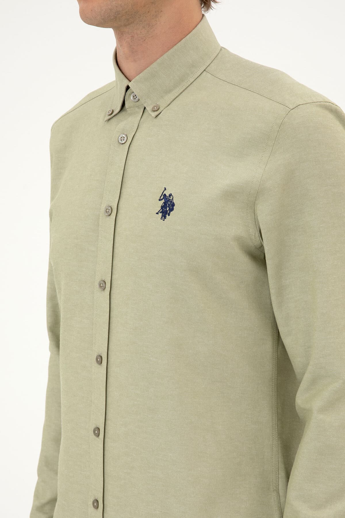 پیراهن مردانه U.S. Polo Assn. آستین بلند خاکی روشن بیسیک مدل 50316723-VR183 پیراهن مردانه U.S. Polo Assn. آستین بلند خاکی روشن بیسیک مدل 50316723-VR183