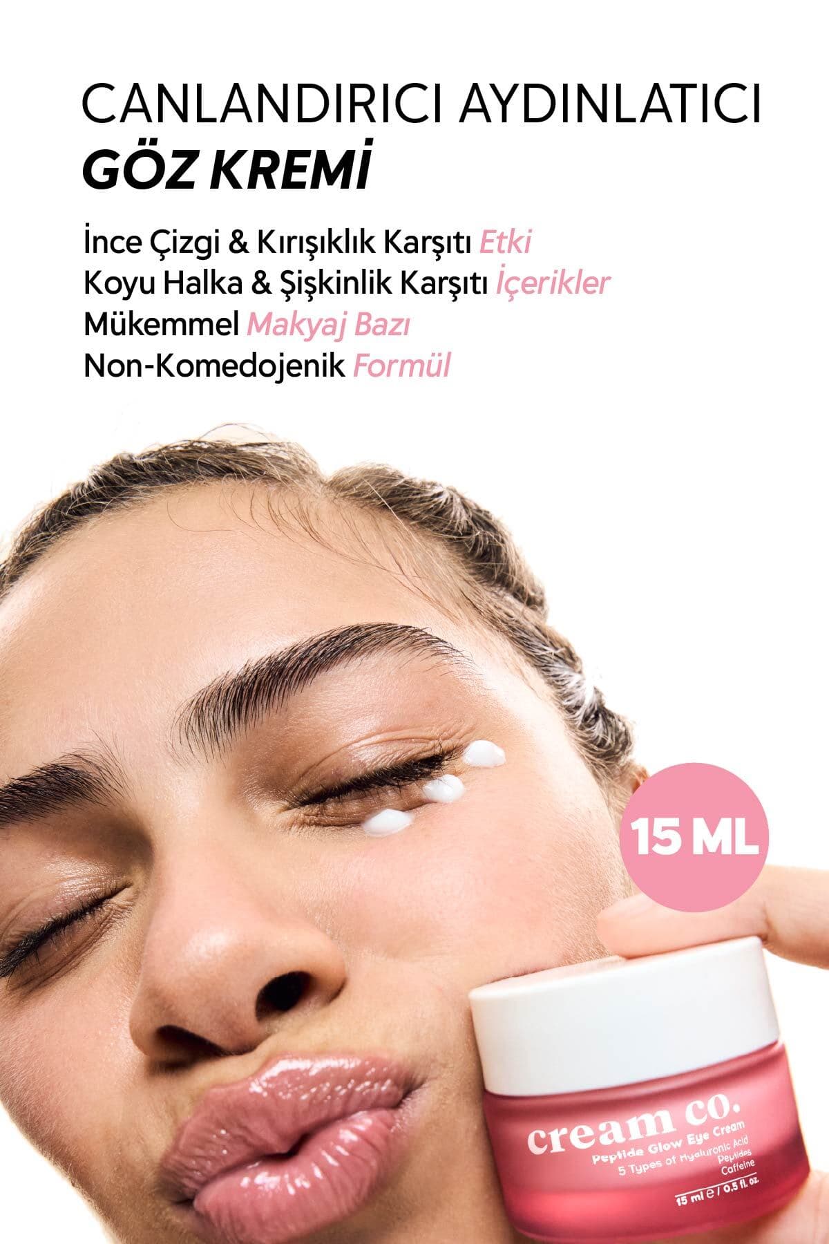 کرم دور چشم Cream Co. ضد چروک با پپتید، ویتامین C و کافئین کرم دور چشم Cream Co. ضد چروک با پپتید، ویتامین C و کافئین