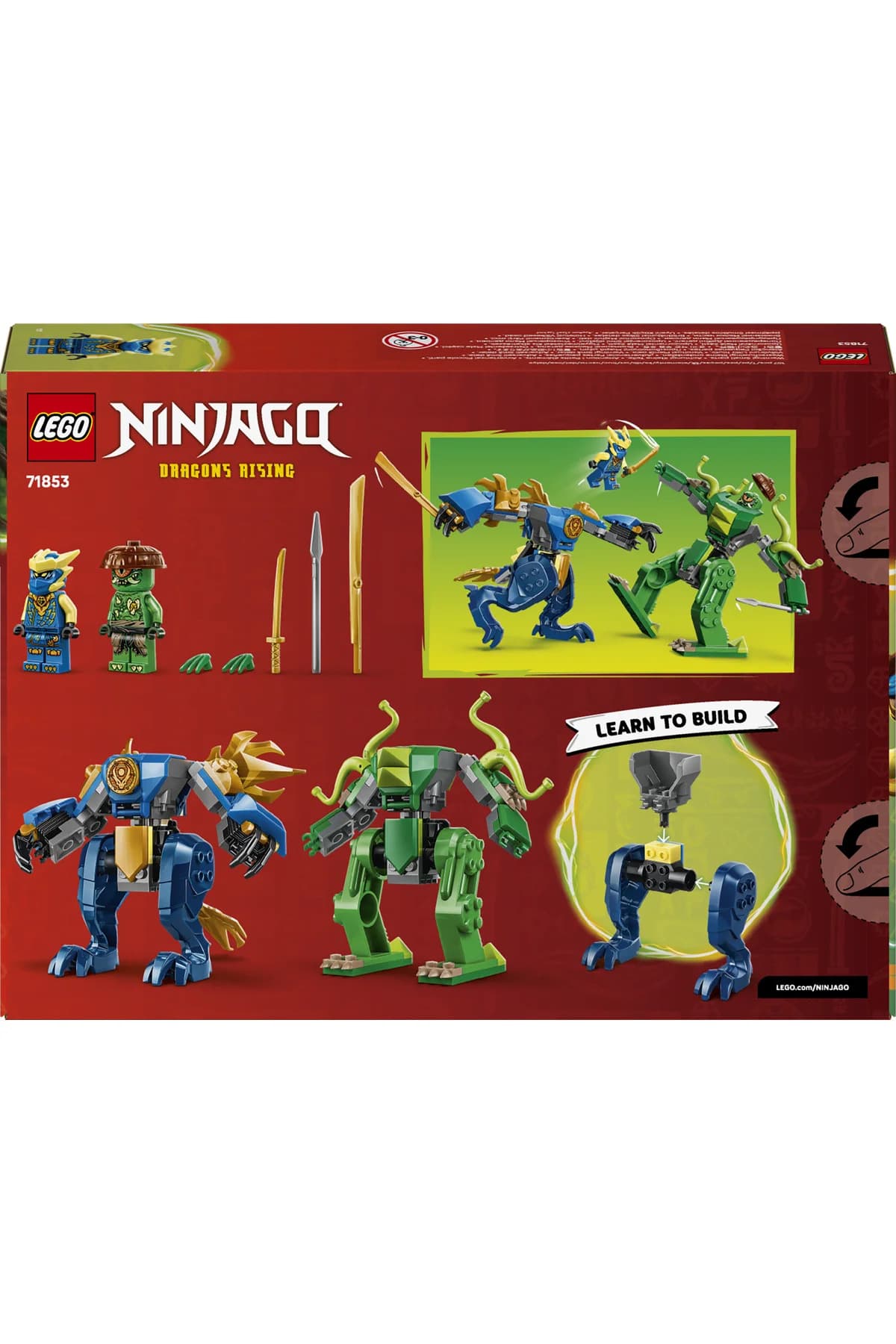 لگو NINJAGO کودکان 4+ نبرد ربات اژدهای Jay مدل 71853 (107 قطعه) لگو NINJAGO کودکان 4+ نبرد ربات اژدهای Jay مدل 71853 (107 قطعه)