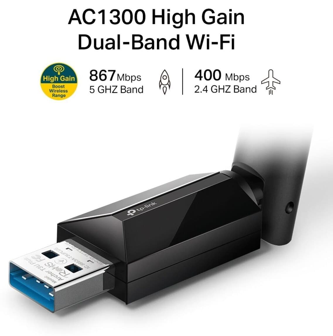 آداپتور USB Tp-Link مدل Archer T3U PLUS AC1300 آداپتور USB Tp-Link مدل Archer T3U PLUS AC1300