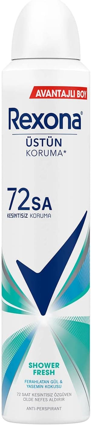 اسپری دئودورانت زنانه Rexona با رایحه Shower Fresh محافظت مداوم 72 ساعته 200 ml اسپری دئودورانت زنانه Rexona با رایحه Shower Fresh محافظت مداوم 72 ساعته 200 ml