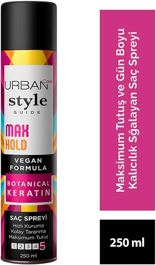 اسپری مو Urban Care Style Guide Max Hold با نگهدارندگی حداکثری وگان 250 ml اسپری مو Urban Care Style Guide Max Hold با نگهدارندگی حداکثری وگان 250 ml