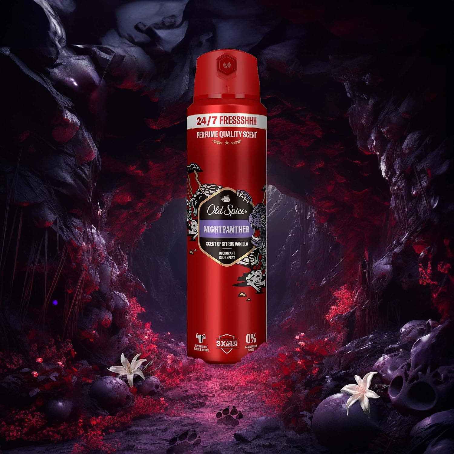 دئودورانت اسپری بدن مردانه Old Spice Night Panther 150 ml دئودورانت اسپری بدن مردانه Old Spice Night Panther 150 ml