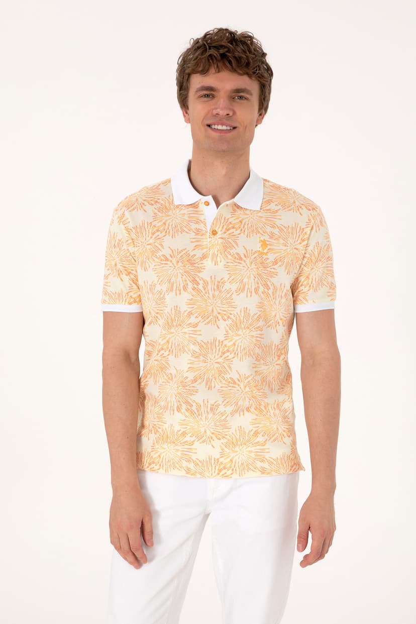 تیشرت مردانه U.S. Polo Assn. فیت معمولی یقه پولو نارنجی مدل 50299618-VR202 تیشرت مردانه U.S. Polo Assn. فیت معمولی یقه پولو نارنجی مدل 50299618-VR202