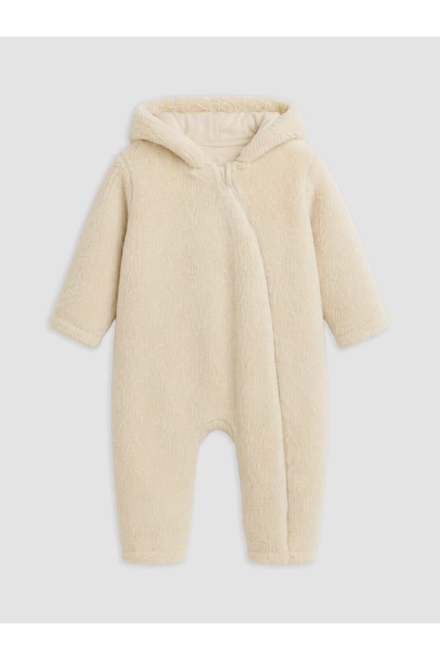 سرهمی دخترانه LC Waikiki بژ کلاهدار پلوش مدل LCW baby سرهمی دخترانه LC Waikiki بژ کلاهدار پلوش مدل LCW baby