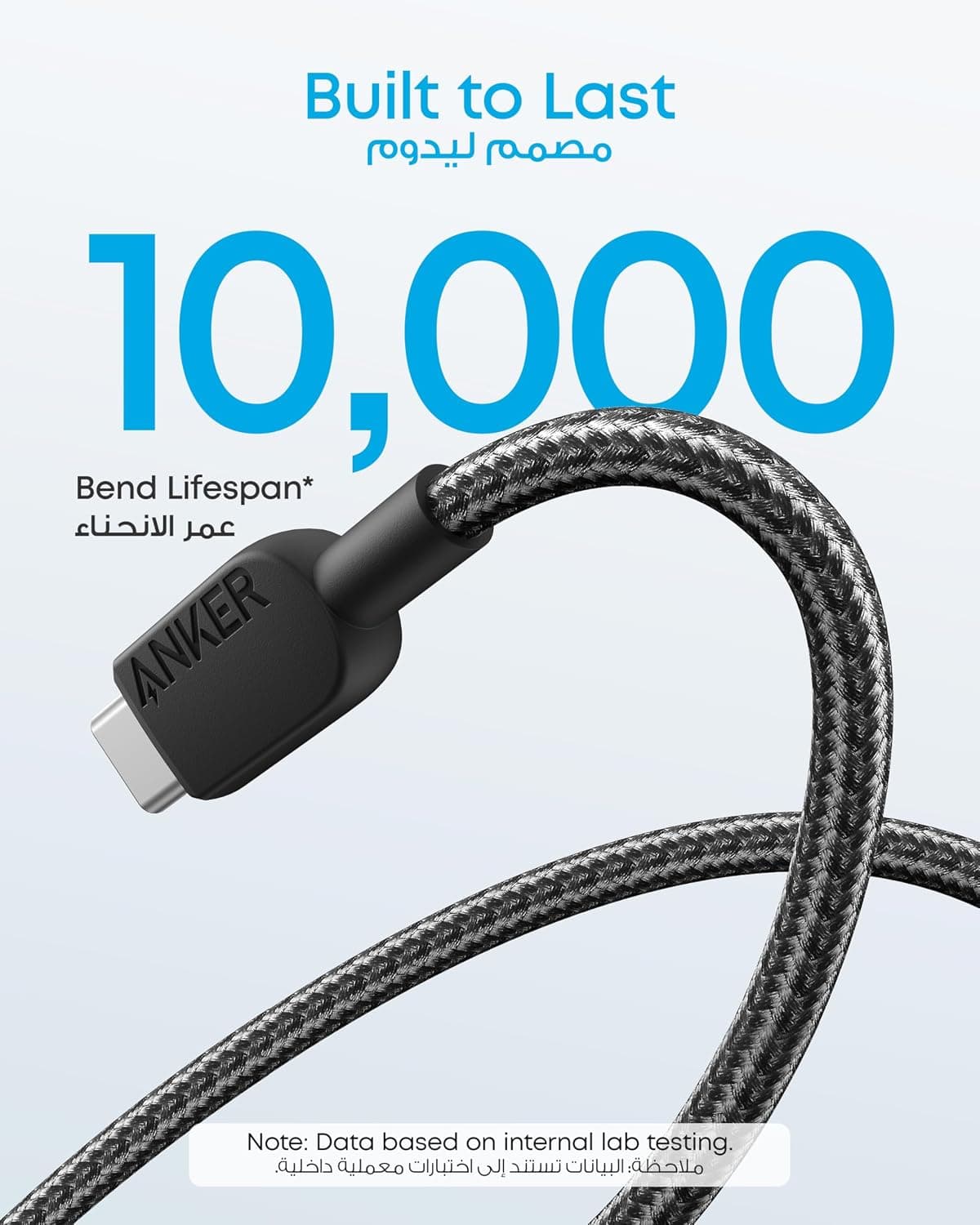 کابل شارژ Anker USB-A به USB-C مشکی 0.9m بسته 2 عددی کابل شارژ Anker USB-A به USB-C مشکی 0.9m بسته 2 عددی