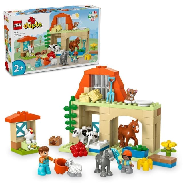 لگو 10416 DUPLO کودکان بالای 2 سال مراقبت از حیوانات مزرعه، 74 قطعه لگو 10416 DUPLO کودکان بالای 2 سال مراقبت از حیوانات مزرعه، 74 قطعه