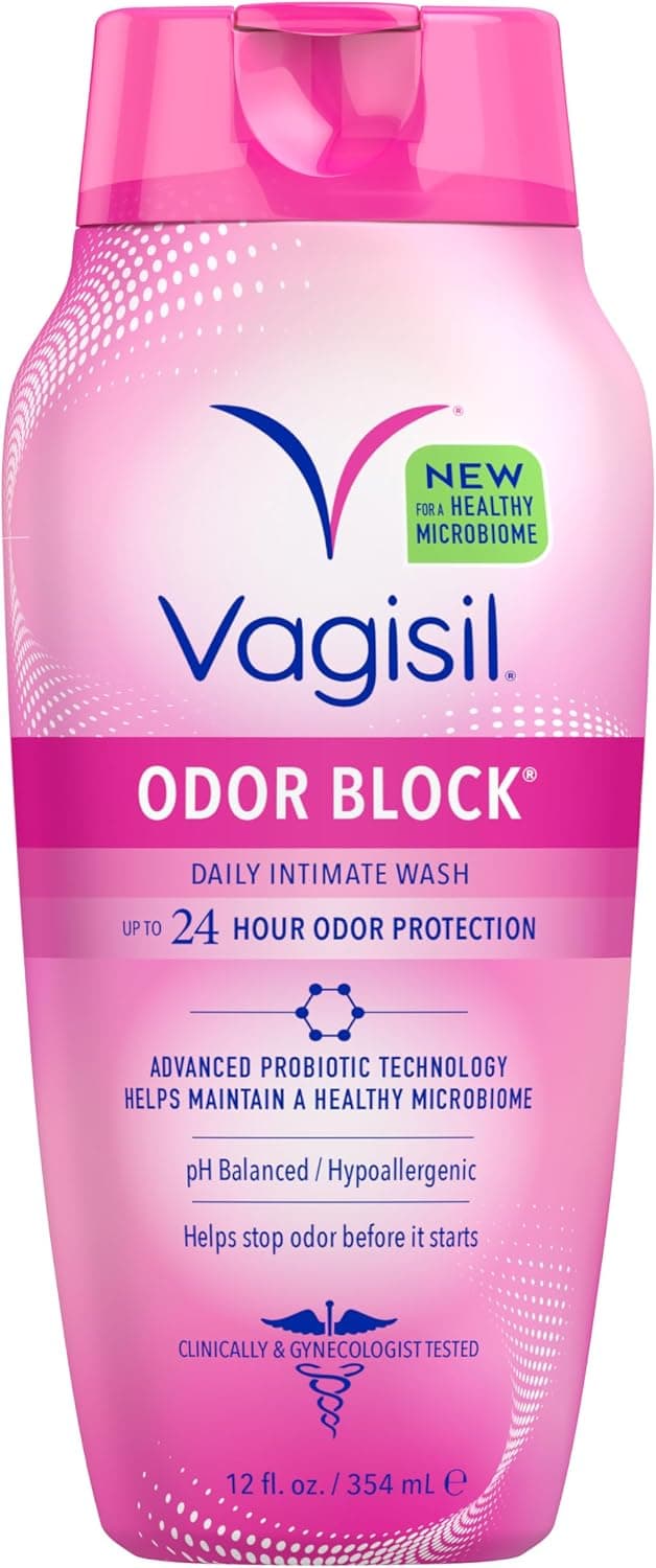 شوینده بانوان Vagisil برای بهداشت ناحیه تناسلی، کنترل بو، 12 oz، بسته 1 عددی شوینده بانوان Vagisil برای بهداشت ناحیه تناسلی، کنترل بو، 12 oz، بسته 1 عددی