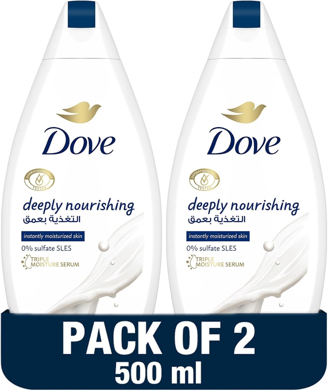 ژل شستشوی بدن Dove مغذی عمیق آبرسانی فوری اصلی بدون سولفات و پارابن 750ml ژل شستشوی بدن Dove مغذی عمیق آبرسانی فوری اصلی بدون سولفات و پارابن 750ml