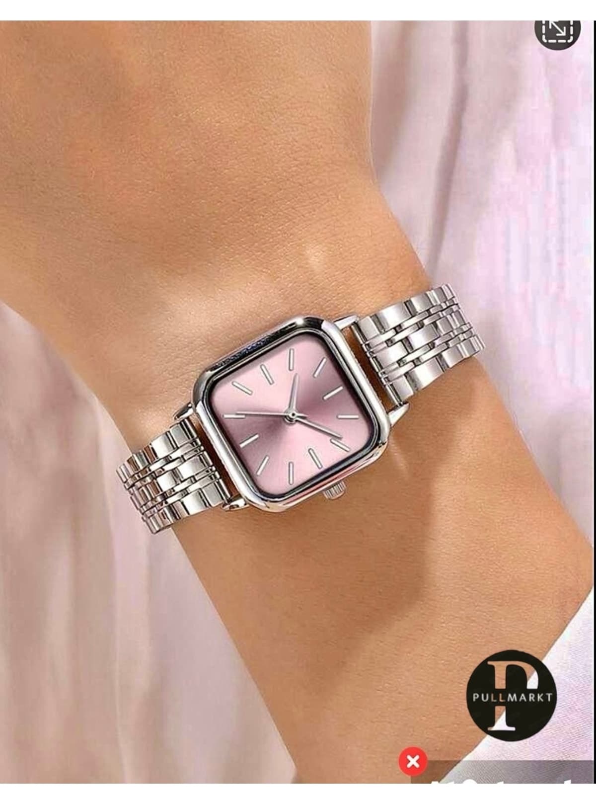ساعت مچی زنانه pullmarkt Casual Serisi با صفحه صورتی ساعت مچی زنانه pullmarkt Casual Serisi با صفحه صورتی