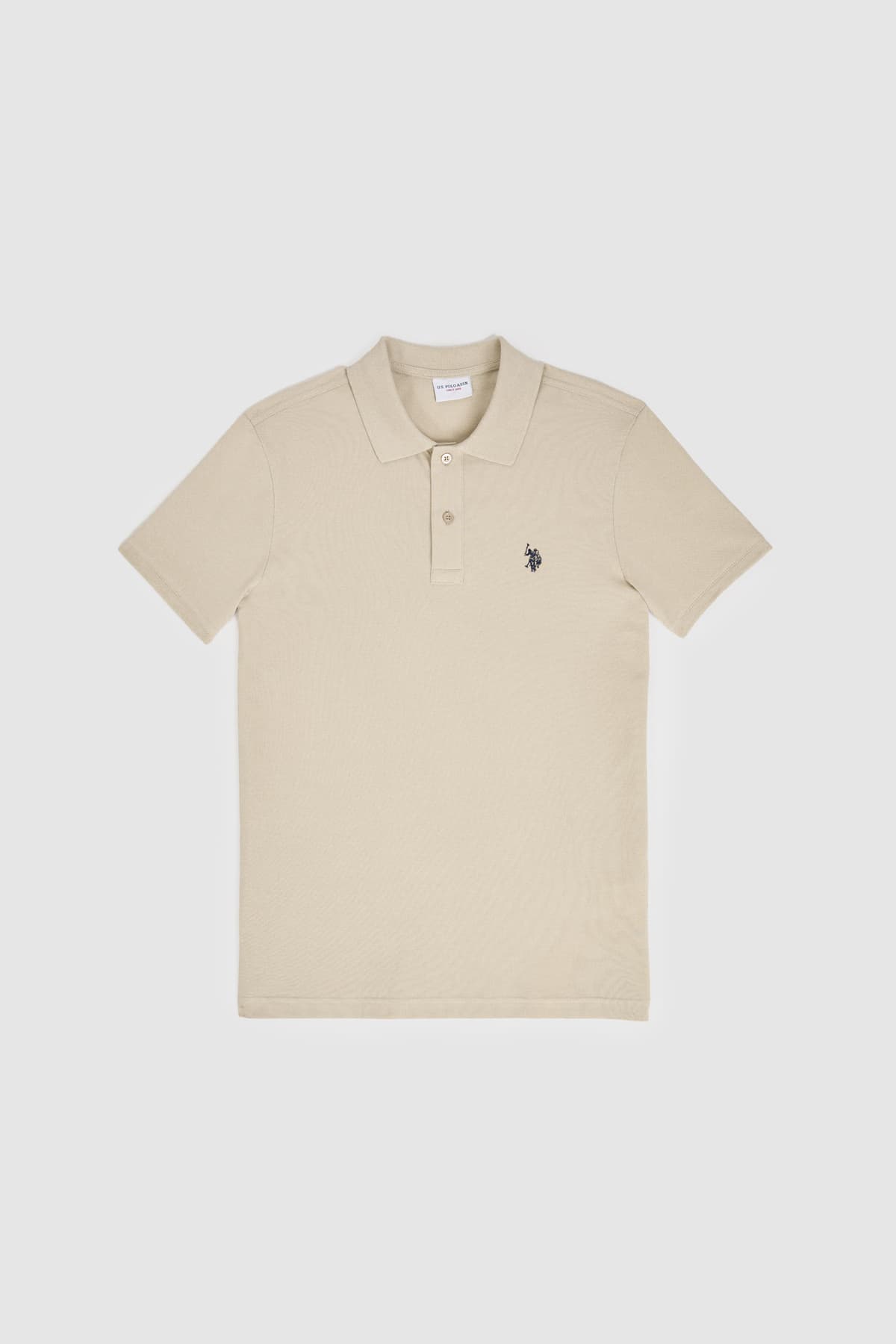 تیشرت مردانه U.S. Polo Assn. یقه پولو فیت اسلیم خاکی روشن مدل 50322347-VR183 تیشرت مردانه U.S. Polo Assn. یقه پولو فیت اسلیم خاکی روشن مدل 50322347-VR183