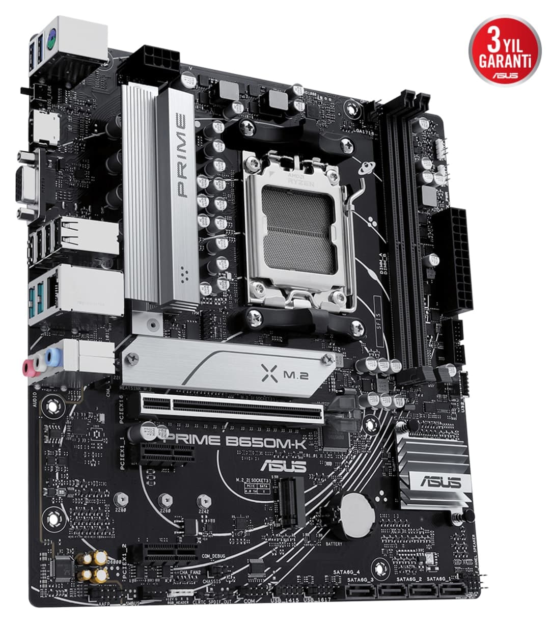 مادربرد ASUS سوکت AM5 DDR5 mATX مدل PRIME B650M-K مادربرد ASUS سوکت AM5 DDR5 mATX مدل PRIME B650M-K