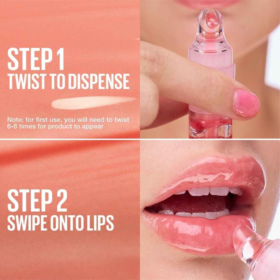 برق لب مرطوبکننده و بسیار براق MAYBELLINE New York مدل 06 Strawberry Shake برق لب مرطوبکننده و بسیار براق MAYBELLINE New York مدل 06 Strawberry Shake