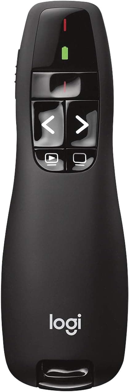 ریموت ارائه بیسیم Logitech با نشانگر لیزری مدل R400 ریموت ارائه بیسیم Logitech با نشانگر لیزری مدل R400