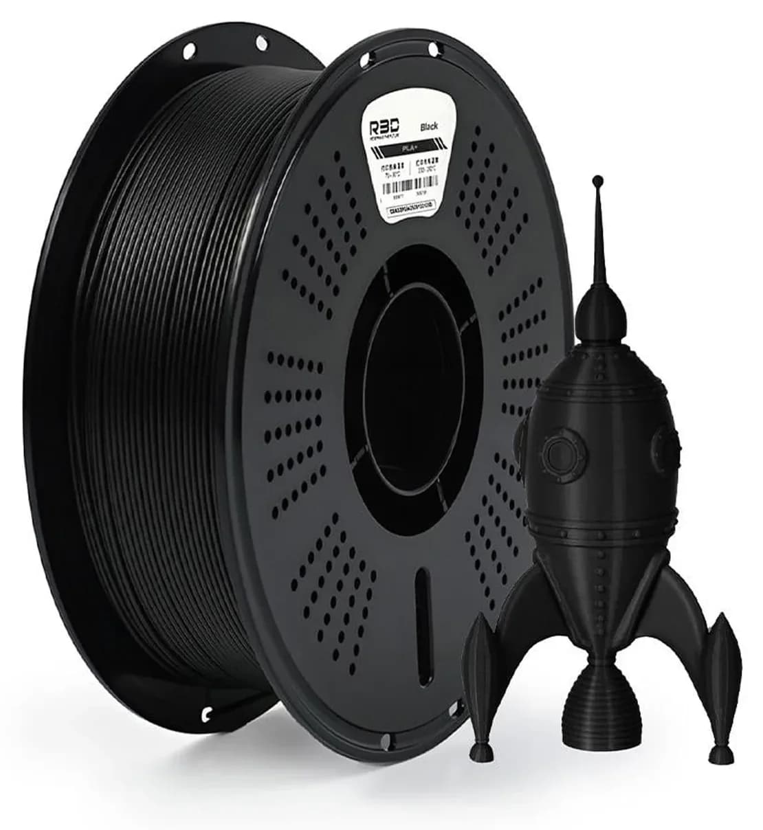 فیلامنت R3D Filament با متریال PLA+ مشکی فیلامنت R3D Filament با متریال PLA+ مشکی