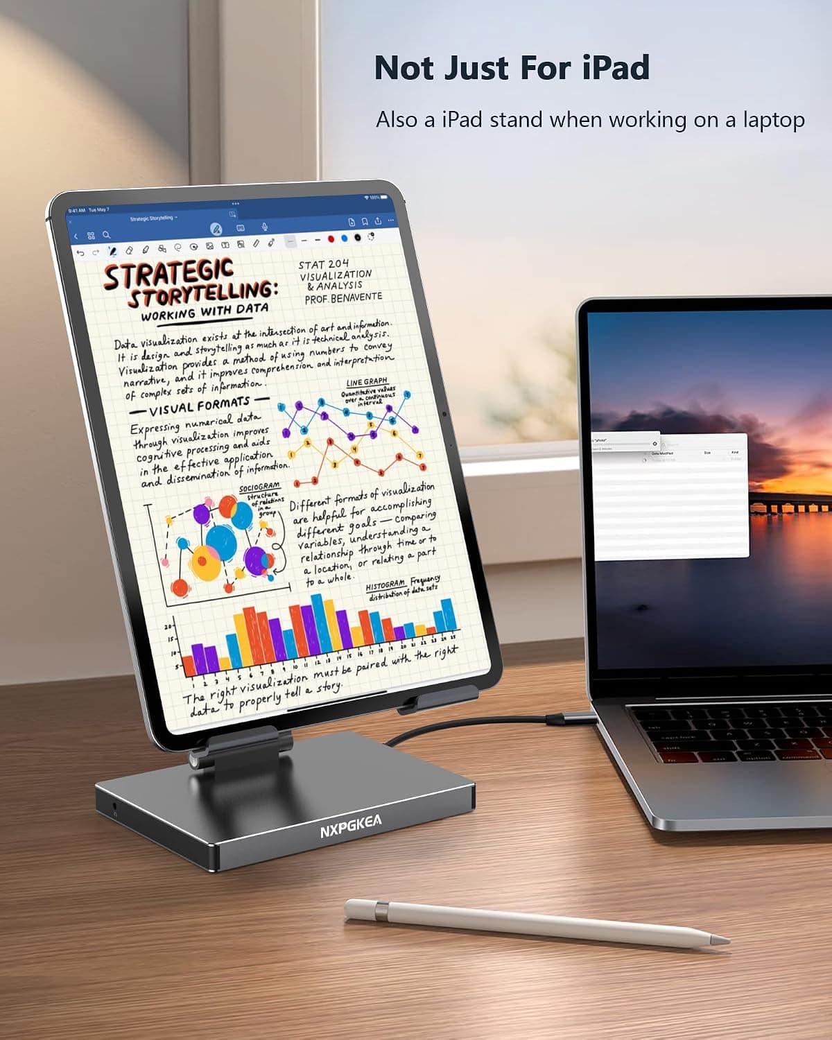 هاب USB C تاشو برای iPad Pro M4 M2 M1 و iPad Air NXPGKEA با HDMI 4K 60Hz و شارژ PD هاب USB C تاشو برای iPad Pro M4 M2 M1 و iPad Air NXPGKEA با HDMI 4K 60Hz و شارژ PD