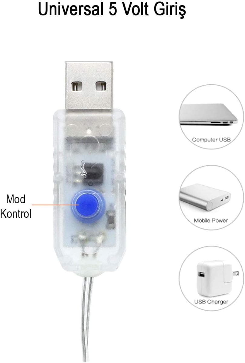پرده چراغ LED Mobee نور روز 3MX3M با 300 عدد، 8 حالته، Usb و 10 آویز پرده چراغ LED Mobee نور روز 3MX3M با 300 عدد، 8 حالته، Usb و 10 آویز