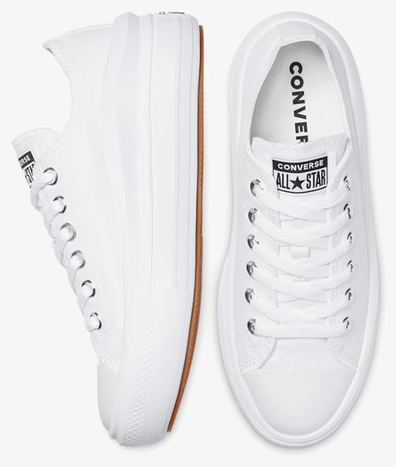 کفش اسنیکر زنانه Converse سفید Chuck Taylor All Star Move Platform کفش اسنیکر زنانه Converse سفید Chuck Taylor All Star Move Platform
