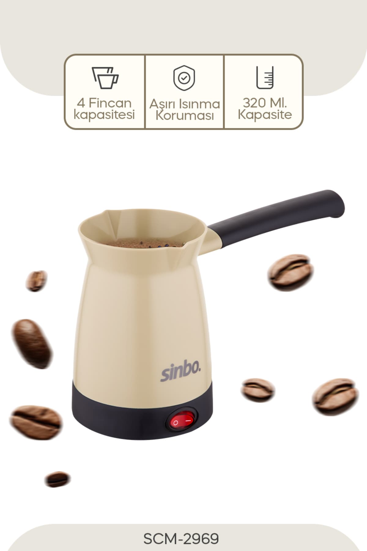 قهوهجوش برقی Sinbo مدل SCM-2969 قهوهجوش برقی Sinbo مدل SCM-2969