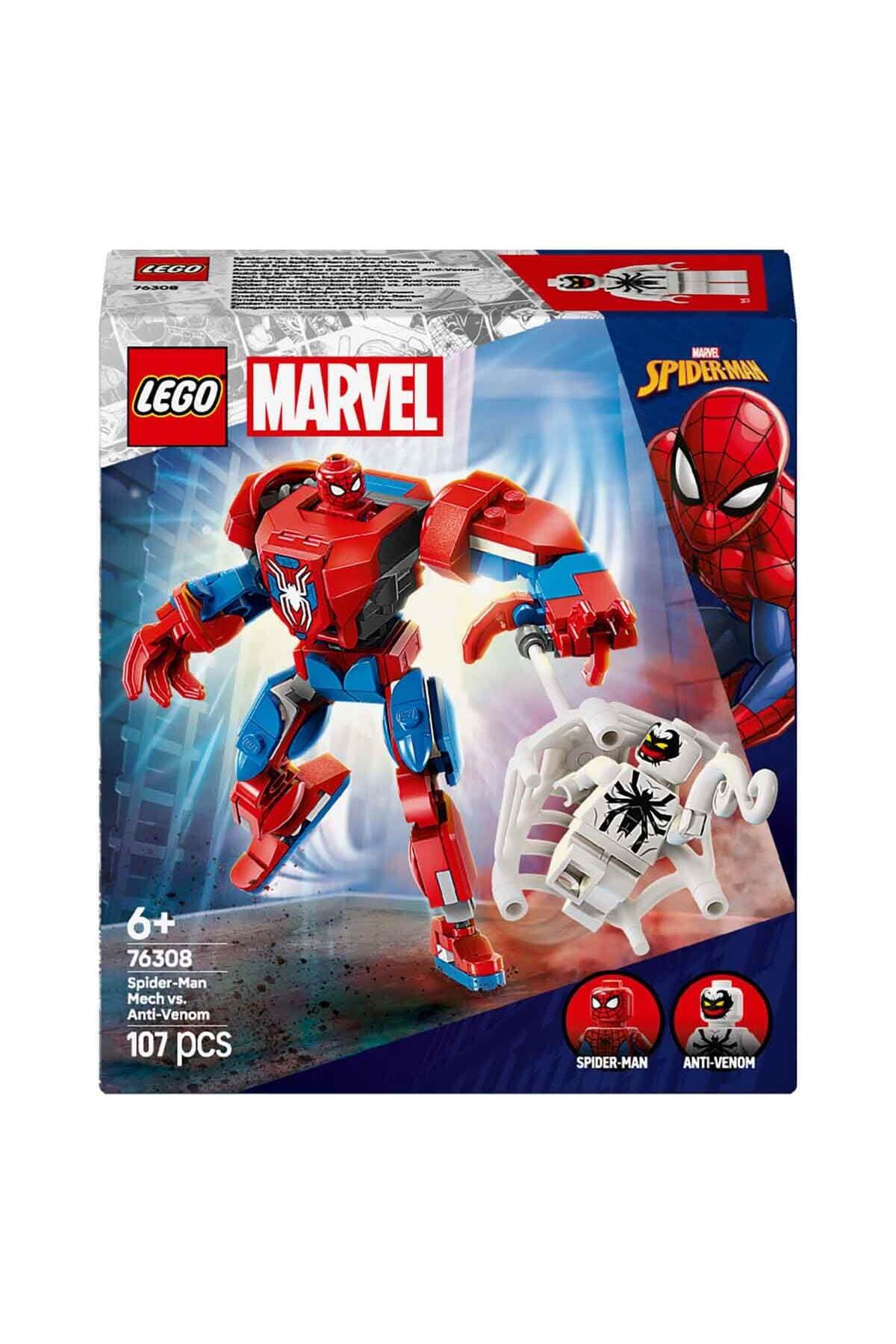 لگو Marvel ساختنی ربات مرد عنکبوتی مناسب ۶ سال به بالا در برابر Anti-Venom مدل 76308 لگو Marvel ساختنی ربات مرد عنکبوتی مناسب ۶ سال به بالا در برابر Anti-Venom مدل 76308
