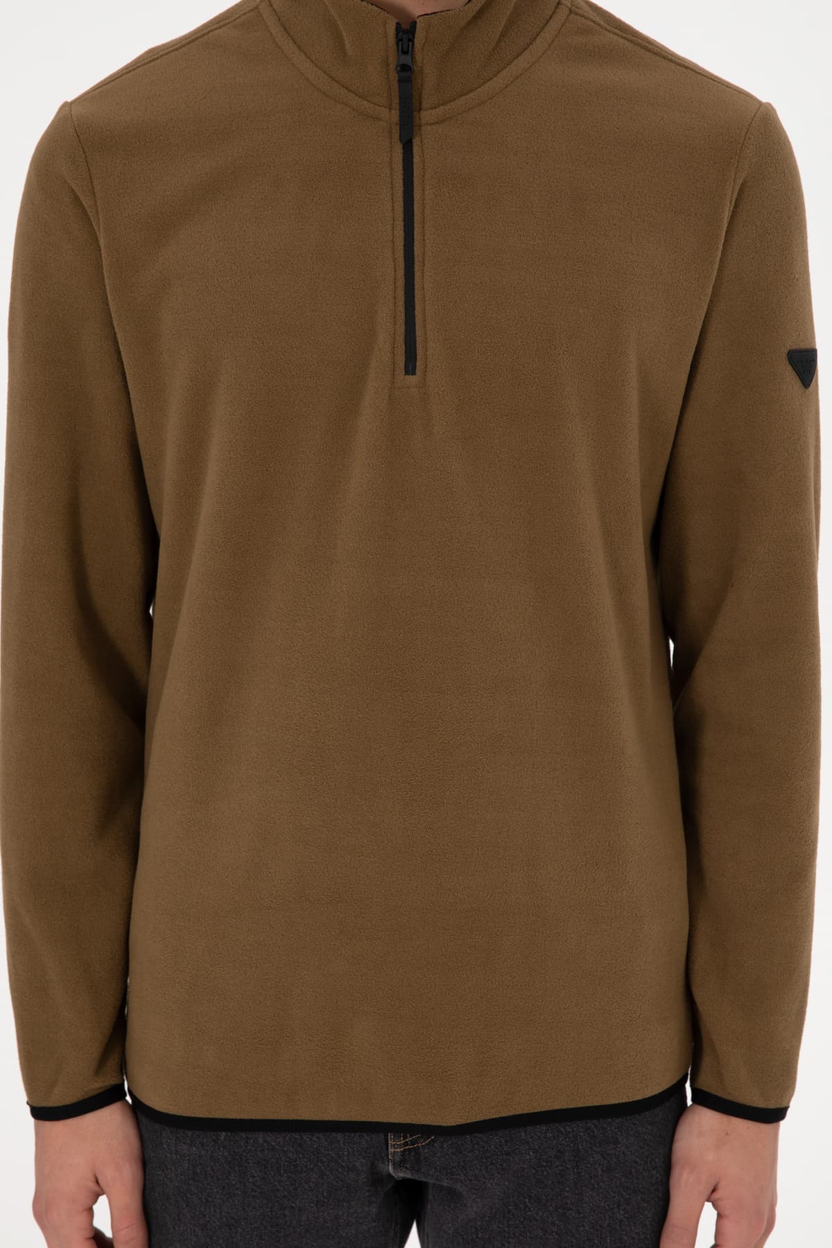 سوئیشرت مردانه U.S. Polo Assn. نیمزیپ پولار بیسیک خاکی مدل 50298085-VR027 سوئیشرت مردانه U.S. Polo Assn. نیمزیپ پولار بیسیک خاکی مدل 50298085-VR027