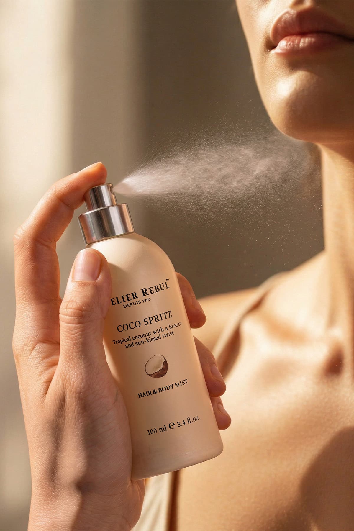 اسپری مو و بدن Atelier Rebul نارگیل و وانیل Coco Spritz 100 ml اسپری مو و بدن Atelier Rebul نارگیل و وانیل Coco Spritz 100 ml