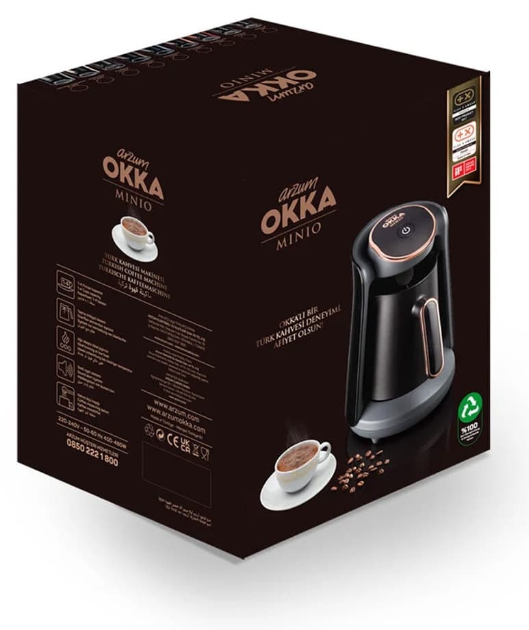 ماشین قهوه ترک Arzum ضد سرریز 4 فنجان انار مدل OK004 Okka Minio ماشین قهوه ترک Arzum ضد سرریز 4 فنجان انار مدل OK004 Okka Minio
