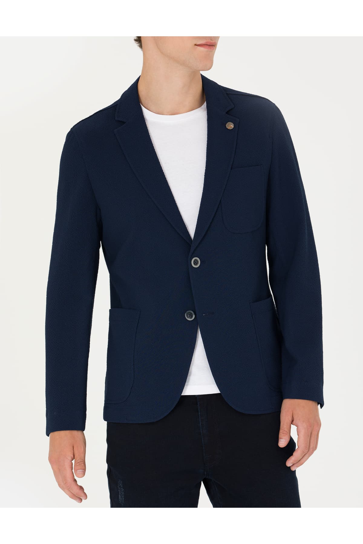 کت بلیزر مردانه Pierre Cardin سرمهای اکسترا اسلیم فیت مدل 50269735-VR033 کت بلیزر مردانه Pierre Cardin سرمهای اکسترا اسلیم فیت مدل 50269735-VR033