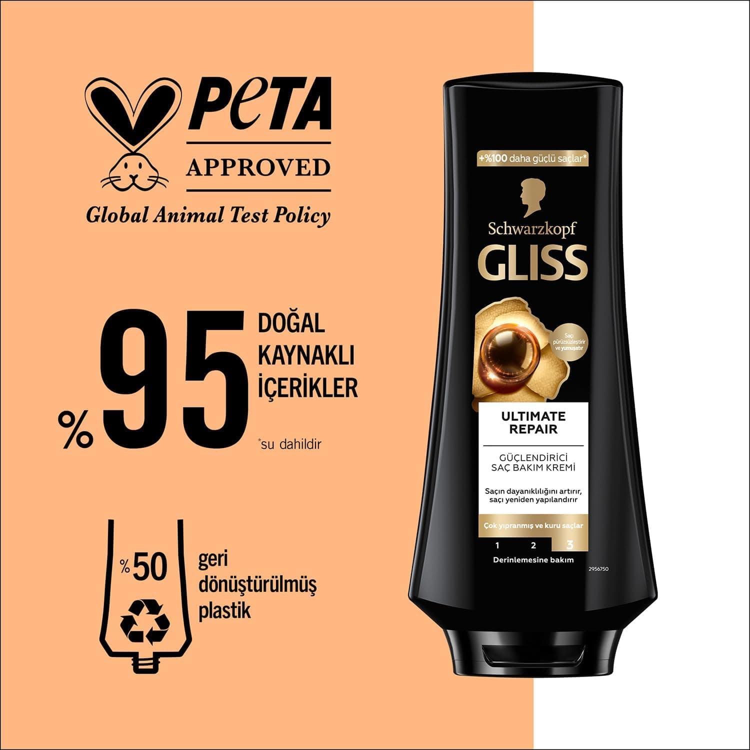 شامپو Gliss Ultimate Repair تقویتکننده عمیق حاوی کراتین موهای خشک و آسیبدیده 400 ml شامپو Gliss Ultimate Repair تقویتکننده عمیق حاوی کراتین موهای خشک و آسیبدیده 400 ml